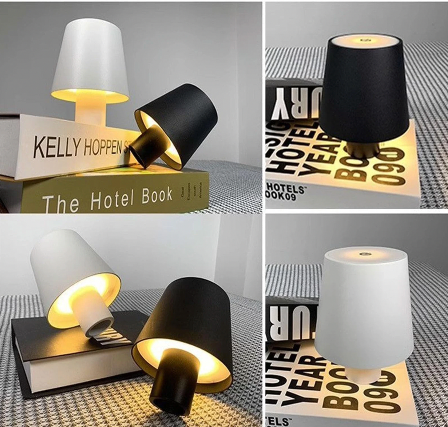 LuxeBottle - Wireless LED Table Lamp with Bottle Shape - Dimmable | USB | Living Room | Decoration