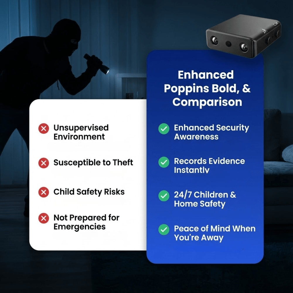 Surveillance Cam | HD Video with Night Vision | Battery Powered | Securino