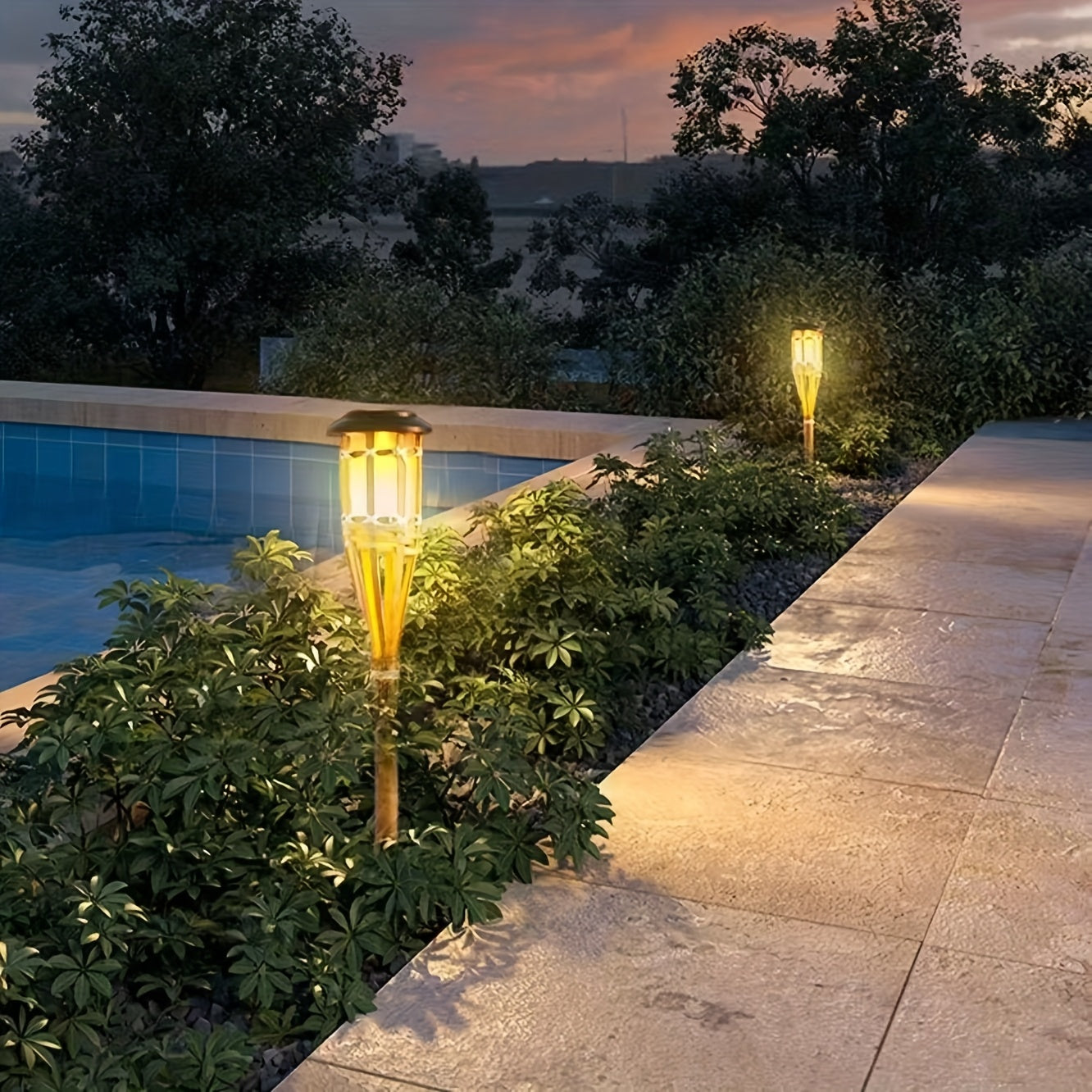 RadiantBamboo – Eco-Friendly Solar LED Lanterns for Outdoor Charm