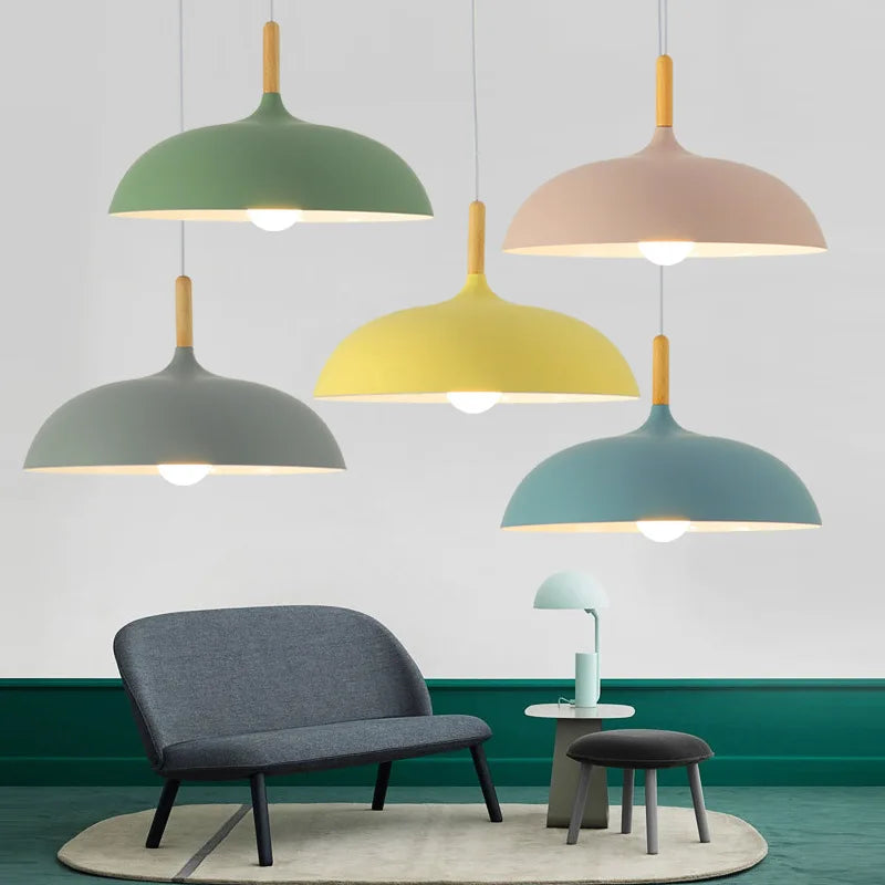Ceiling Lamp Made from Northern Oak