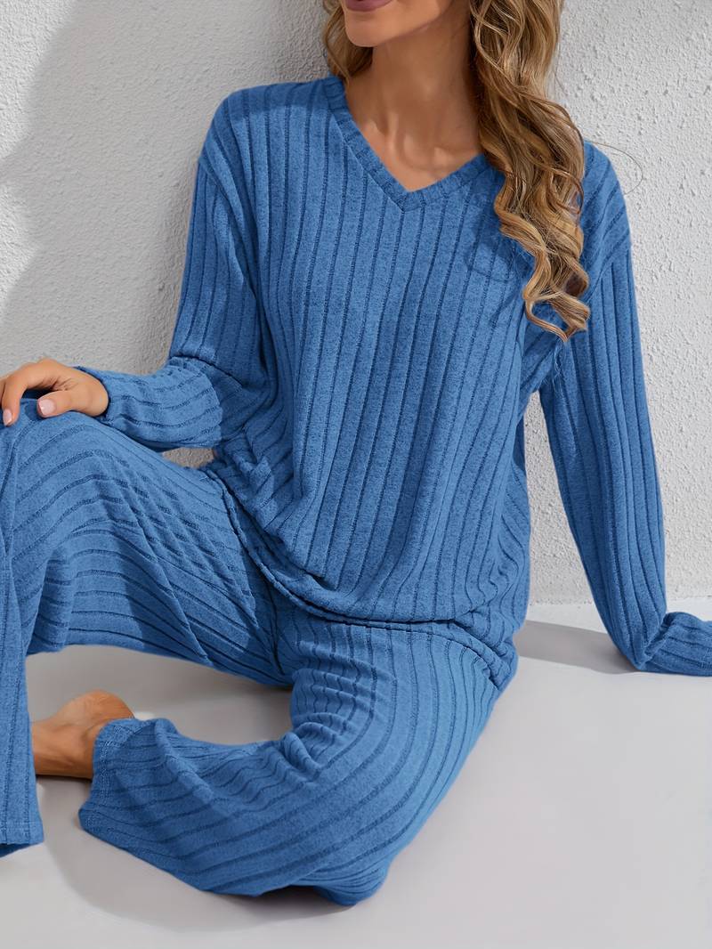SereniSoft™ Ribbed Loungewear — Elevate Your Comfort, Command Your Confidence Every Day