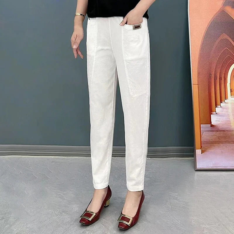 LuminaEase™ Cotton Pants — Feel Unstoppable All Day in Cloud-Soft Freedom