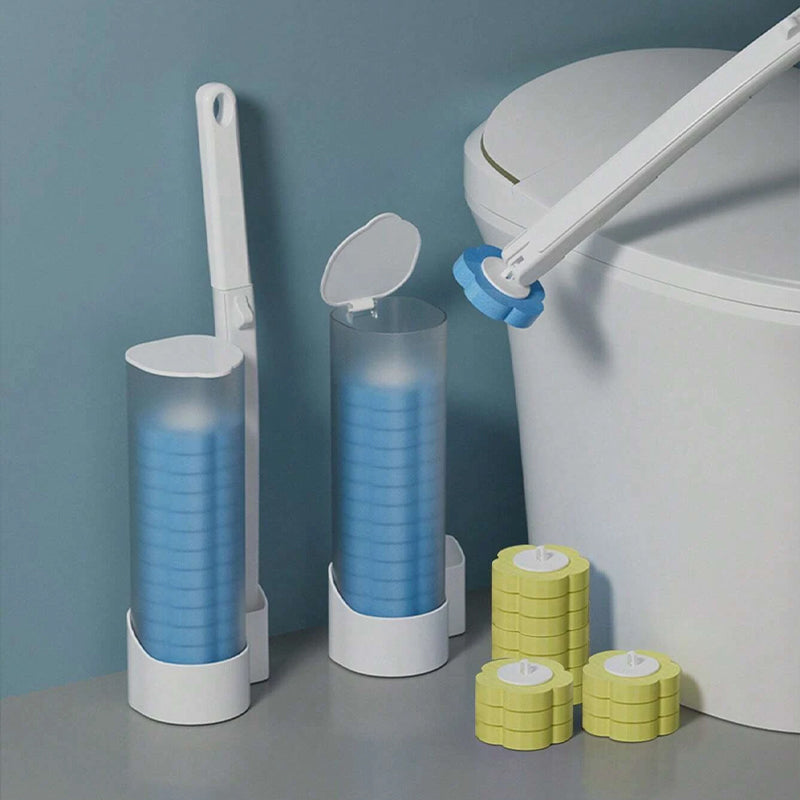 Disposable Toilet Scrubber | Antibacterial | Hygienic Sponge Heads | CleanClick