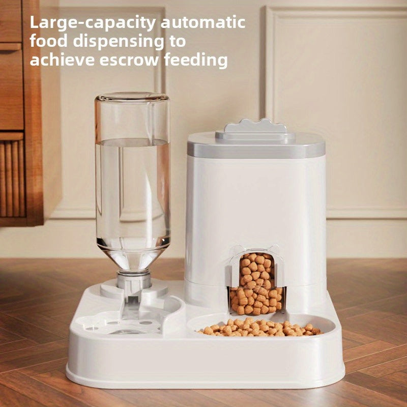 Pet Oasis - Reliable Auto Water and Food Dispenser Station