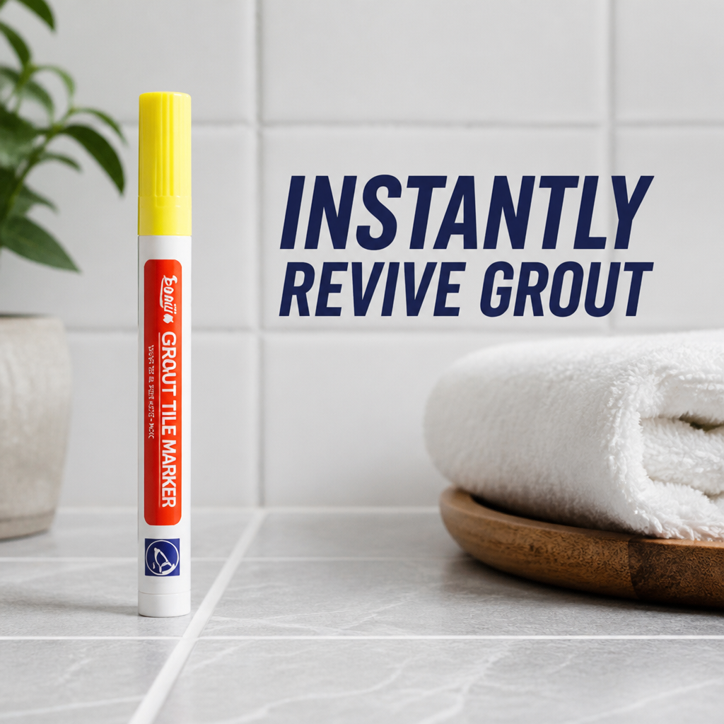 PureSeal™ Grout Renewal Pen — Instantly Revive Grout and Lock Out Mold for a Spotless, Proud Home