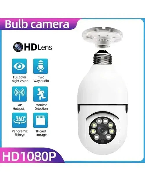 Surveillance Camera | 360° Pan Rotation | Night Vision and Motion Detection | HomeOrbit