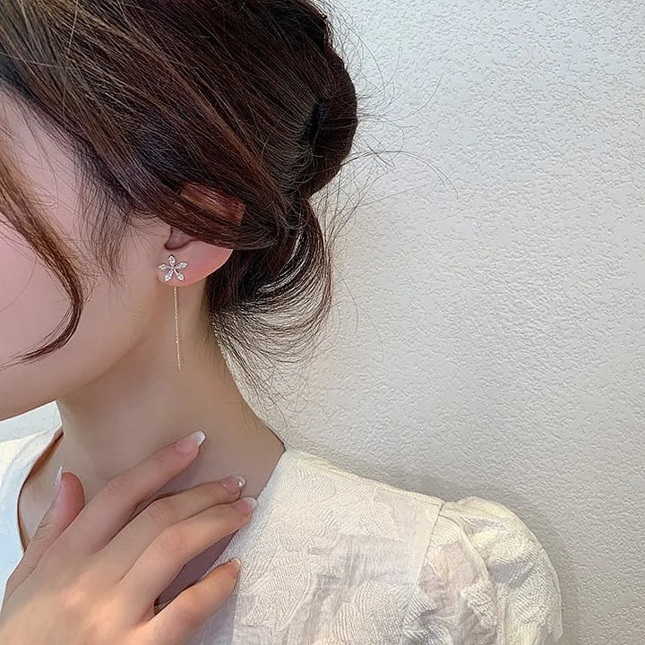 Celestara™ Floral Tassel Earrings — Radiate Unstoppable Glamour and Featherlight Confidence