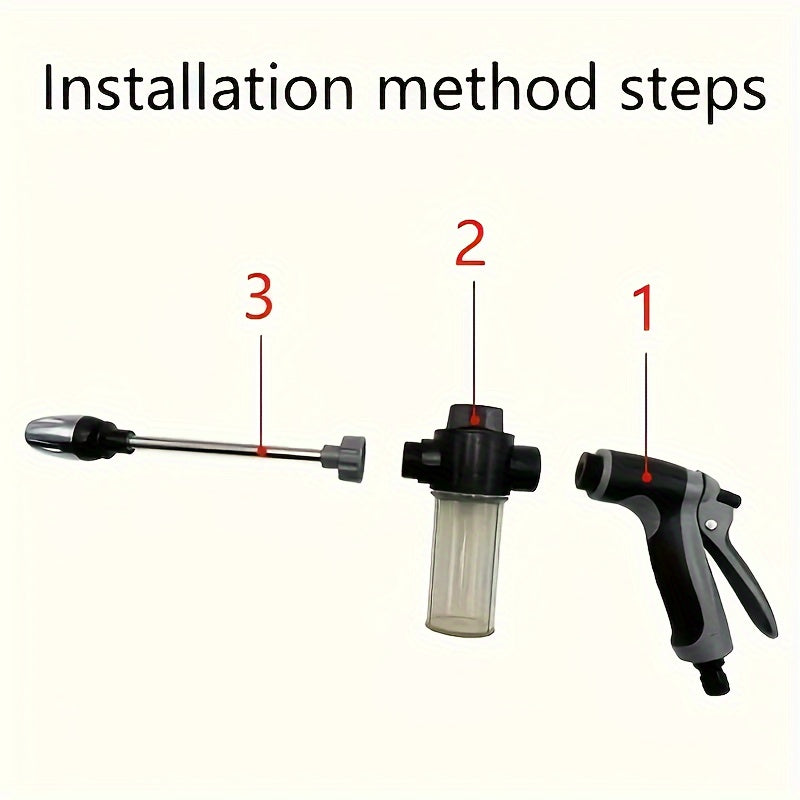 HydroBlast - Versatile High-Pressure Water Sprayer with Foam Attachment