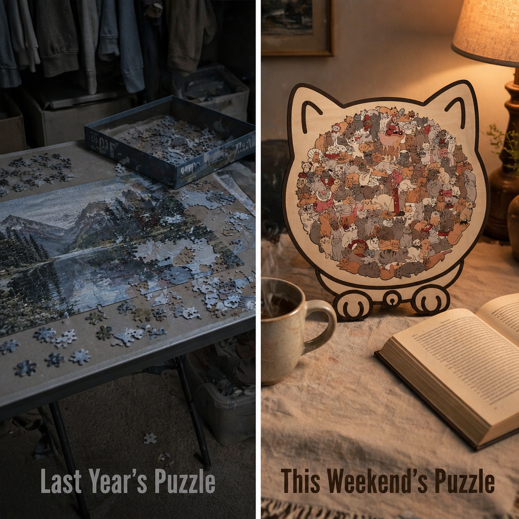 WhiskerCraft™ — Assemble a Giant Cat from 135 Mini Cats in Just One Evening