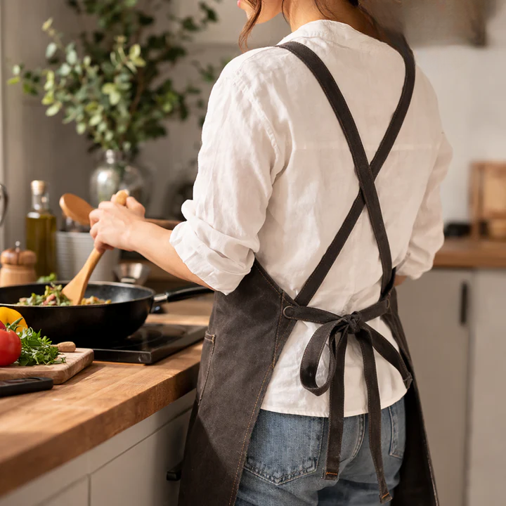 Canvas Craft Apron | Crossback Straps | Pockets for Tools | HandHaven