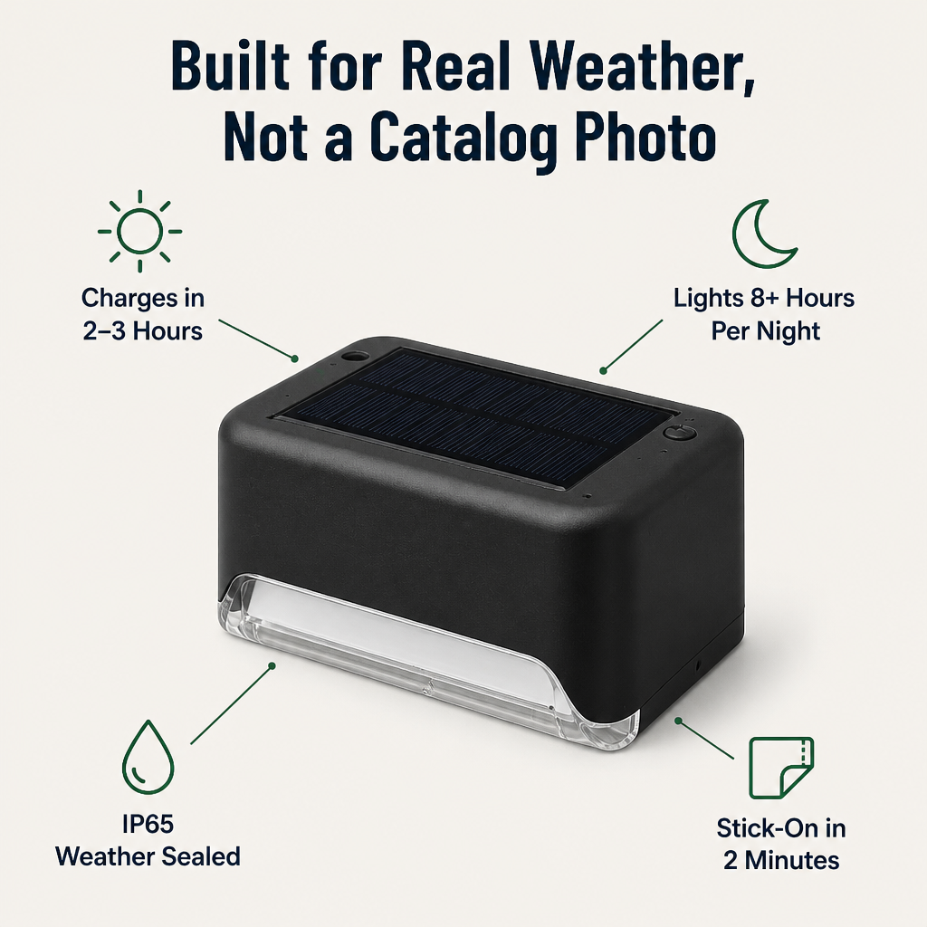 SolarGarden™ — Illuminate Your Deck All Night Without Any Wires or Tools
