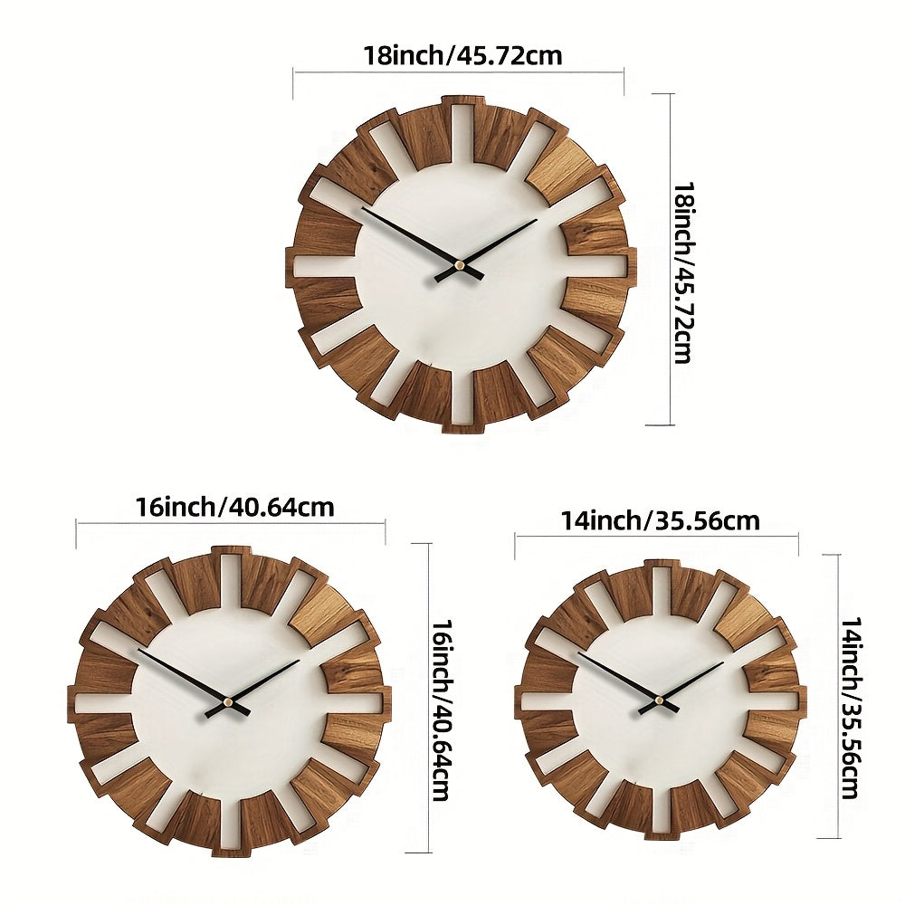 Heritage Harmony – Elegant Wooden Wall Clock for Every Space
