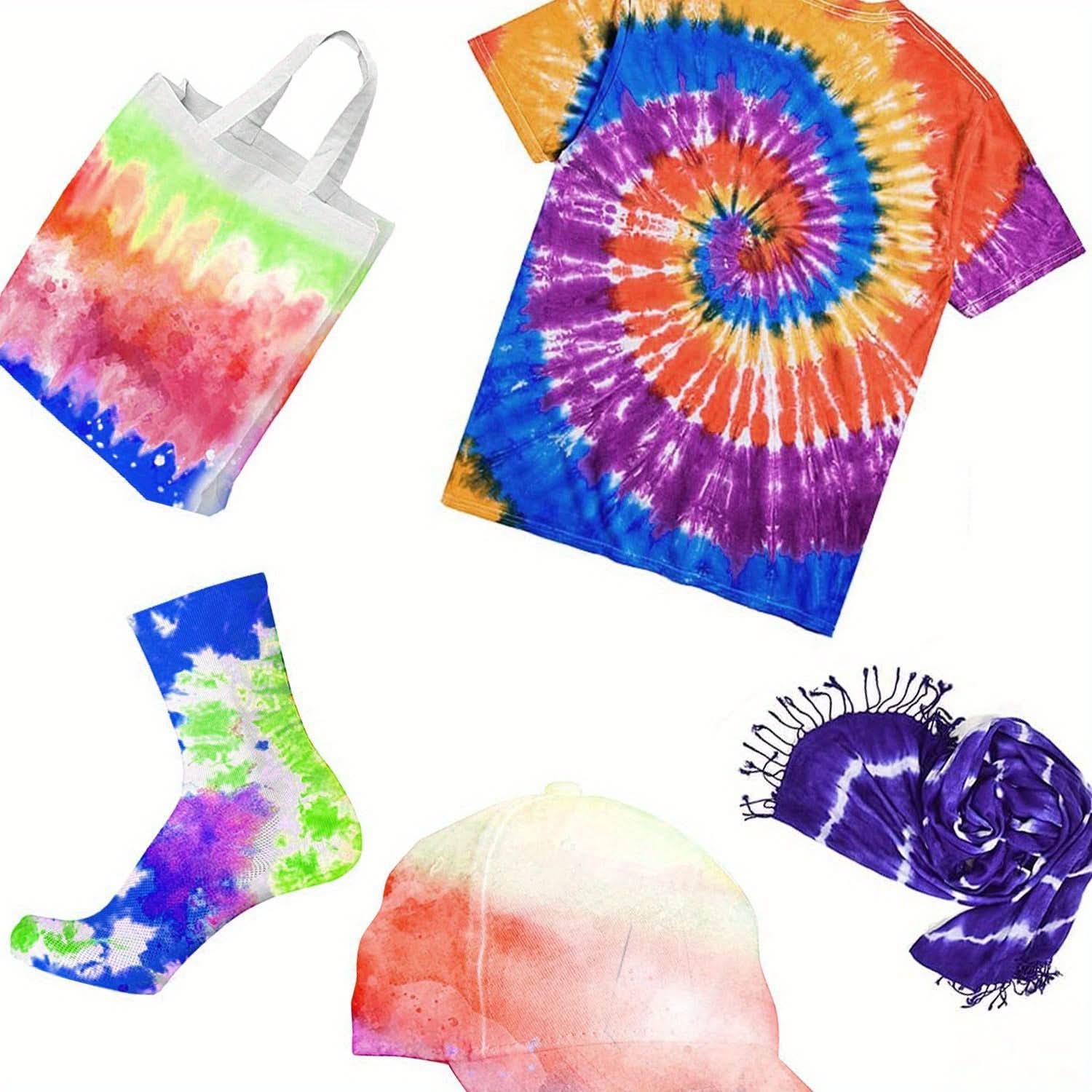 Multi-Color Fabric Dye Kit for Clothing and Textile Restoration