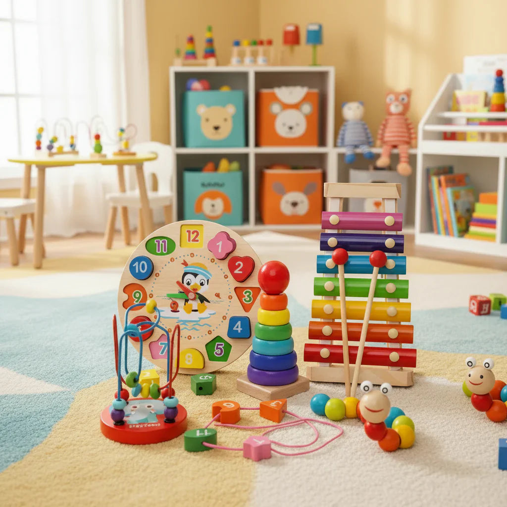 Versatile 5-Module Learning Toy for Babies 6 Months and Up