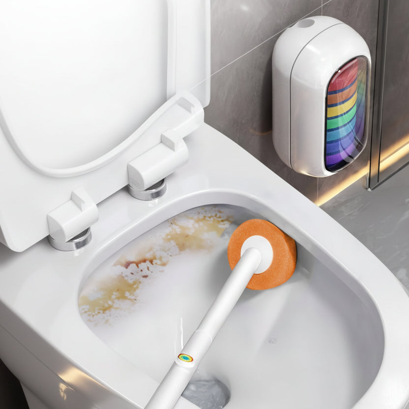 Compact Toilet Cleaning Solution with Sturdy Base