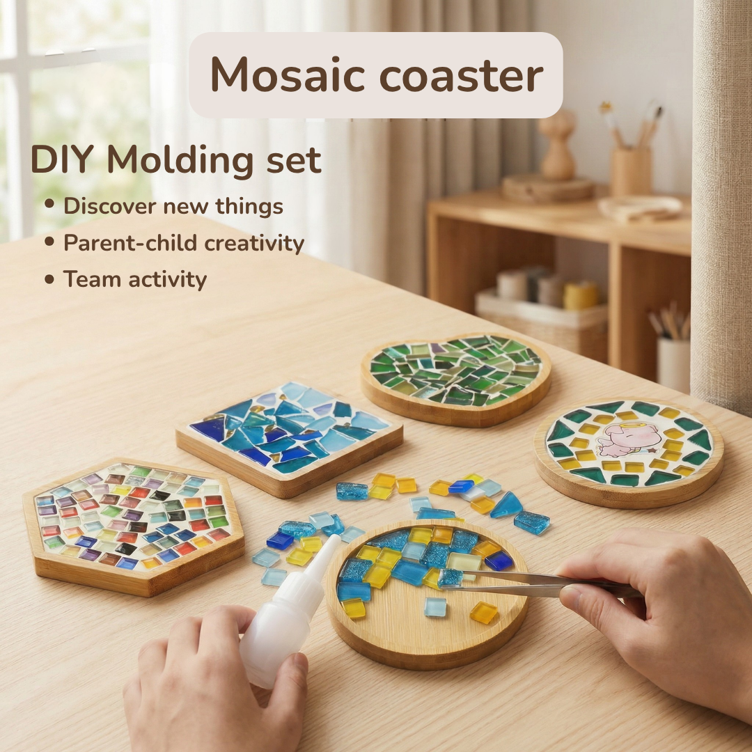 MosaicHeart™ Family Coaster Kit — Turn Every Craft Into Cherished Family Magic