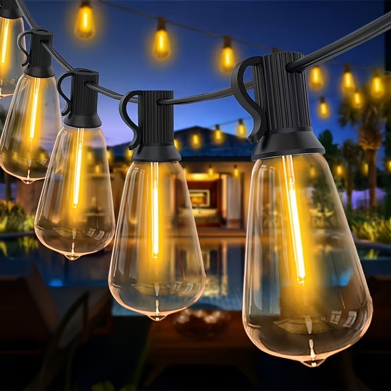 Lumoscape - 100FT Solar-Powered LED String Lights with Adjustable Brightness