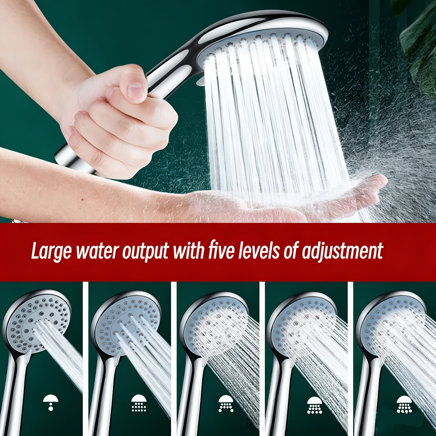 AquaPulse – Versatile High-Pressure Shower Head System