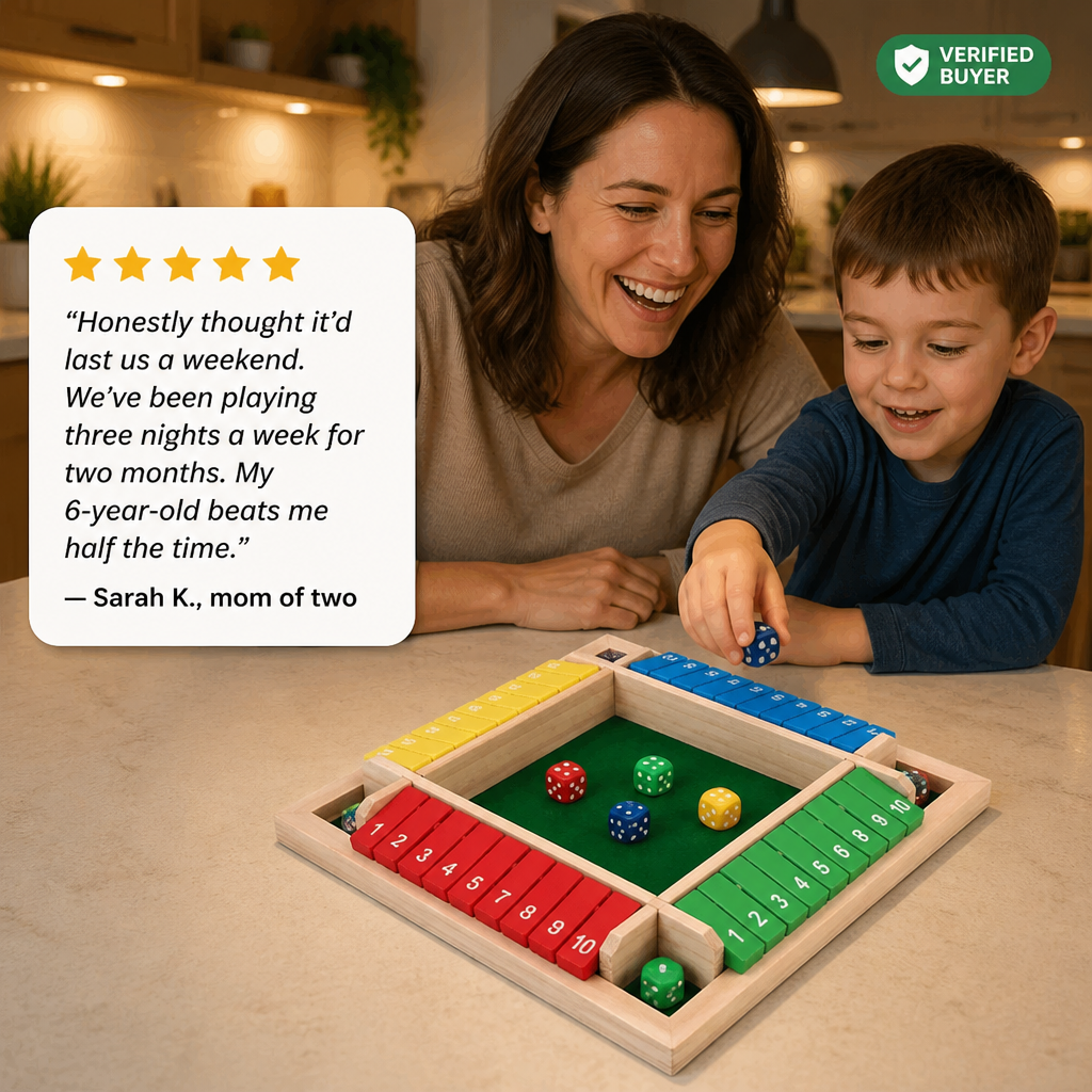BrainSwing™ — Roll, Stack & Close the Box for Screen-Free Family Fun Nights