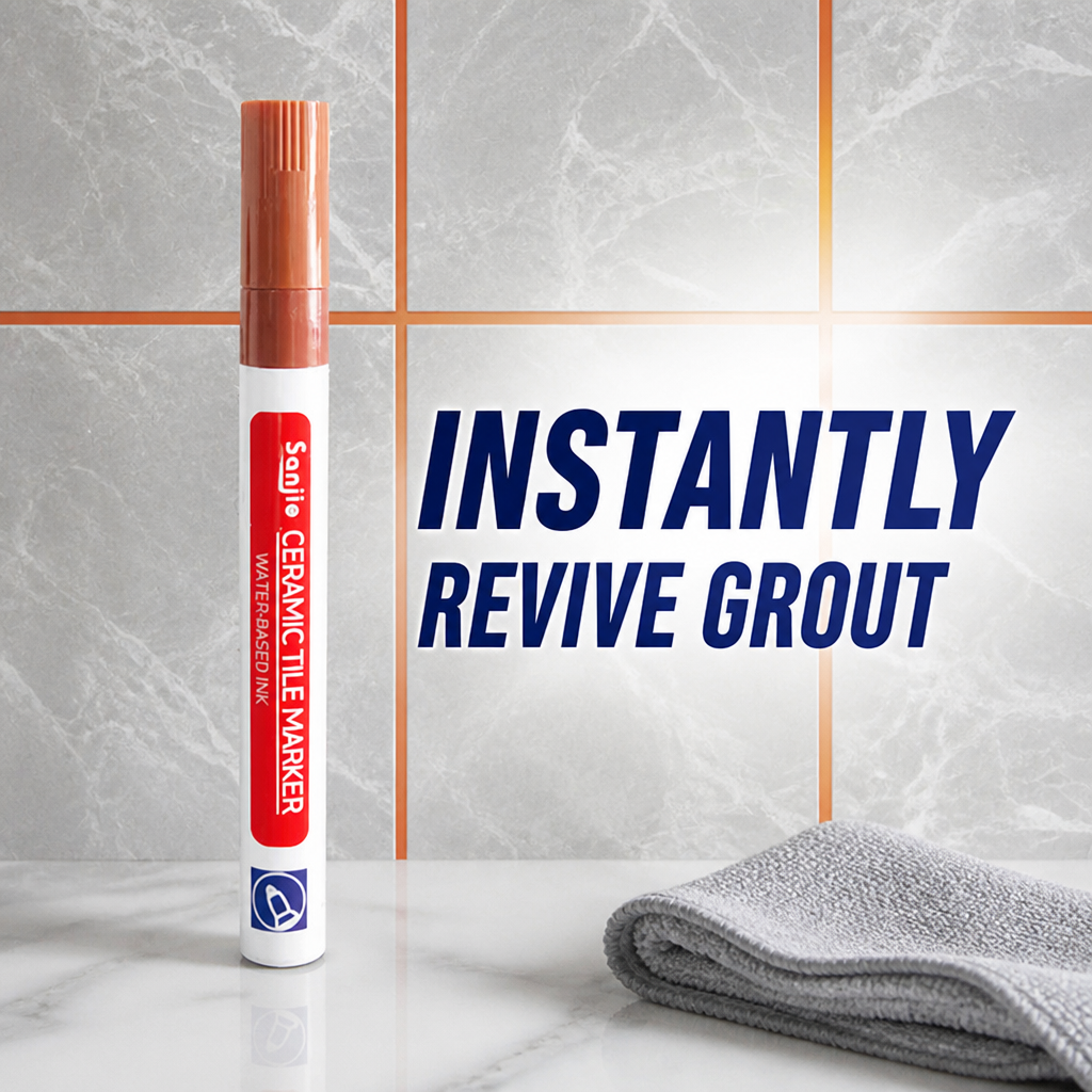 PureSeal™ Grout Renewal Pen — Instantly Revive Grout and Lock Out Mold for a Spotless, Proud Home