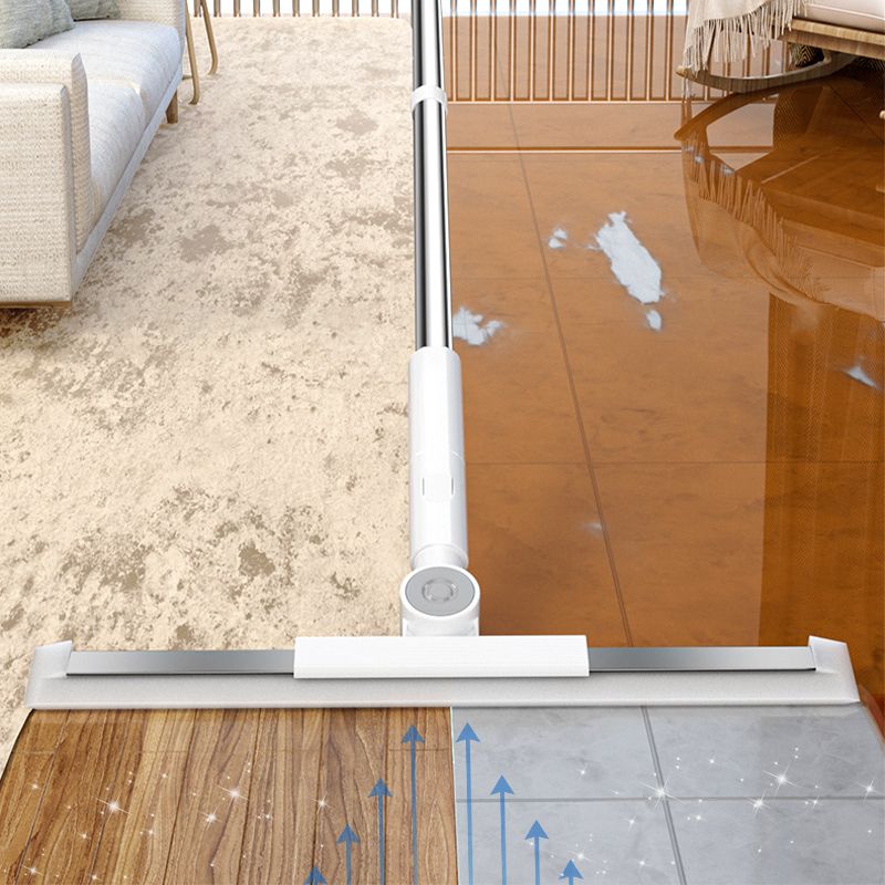 3-in-1 Silicone Floor Sweeper with Telescopic Handle and 180° Rotating Head