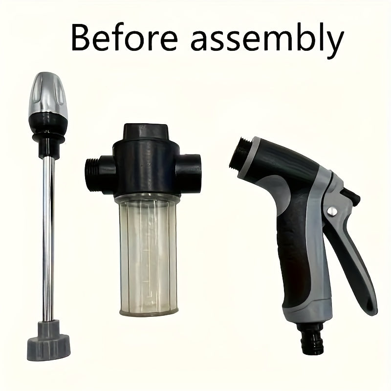 HydroBlast - Versatile High-Pressure Water Sprayer with Foam Attachment
