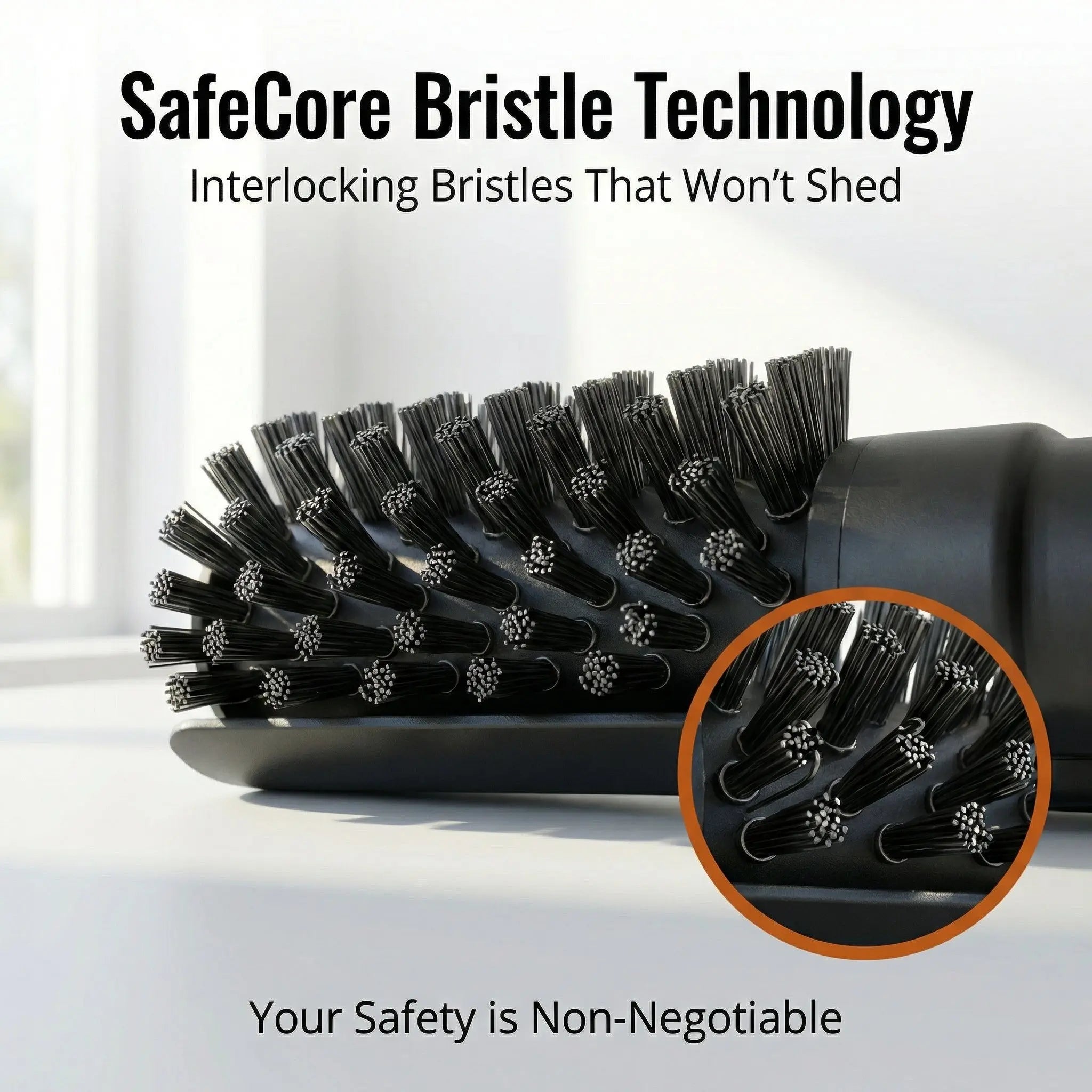 Grill Scrubber with Rotating Head | Fast Grill Cleaning | Safe Bristle Design | GrillPro