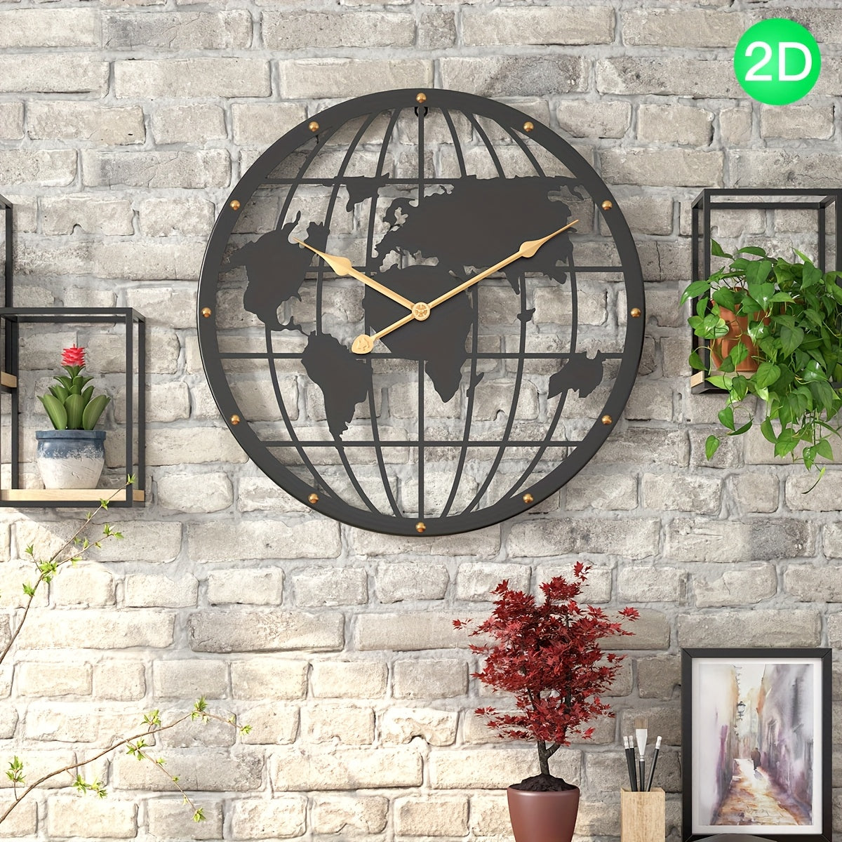 Sophisticated 40CM Decorative Metal Wall Clock