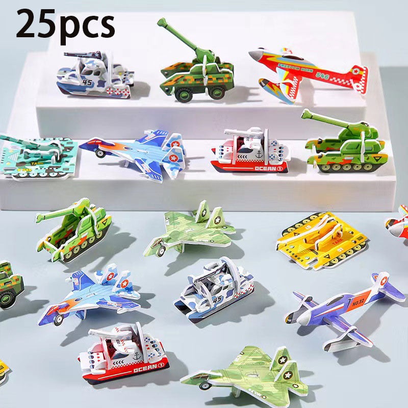 Educational 3D Puzzle Set – Cartoon Craft Activity for Kids