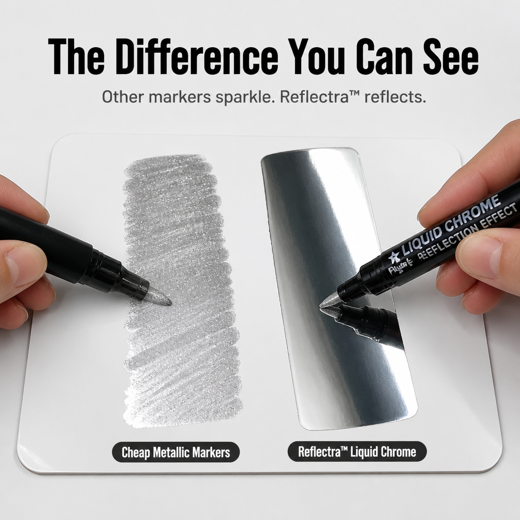 Reflectra™ — Liquid Chrome Paint That Dries to a Reflective Mirror Finish