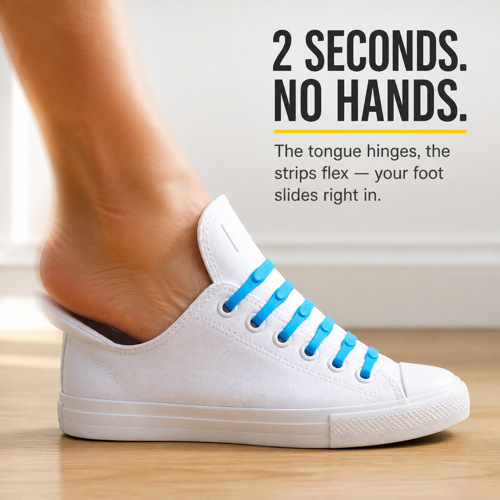 GlideFeet™ — Freedom from Tying, Comfort That Moves With You