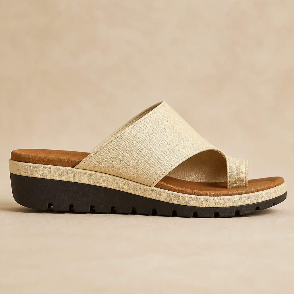 Solivra™ – Wedge Sandals for Bunion Relief with Toe-Aligning Strap