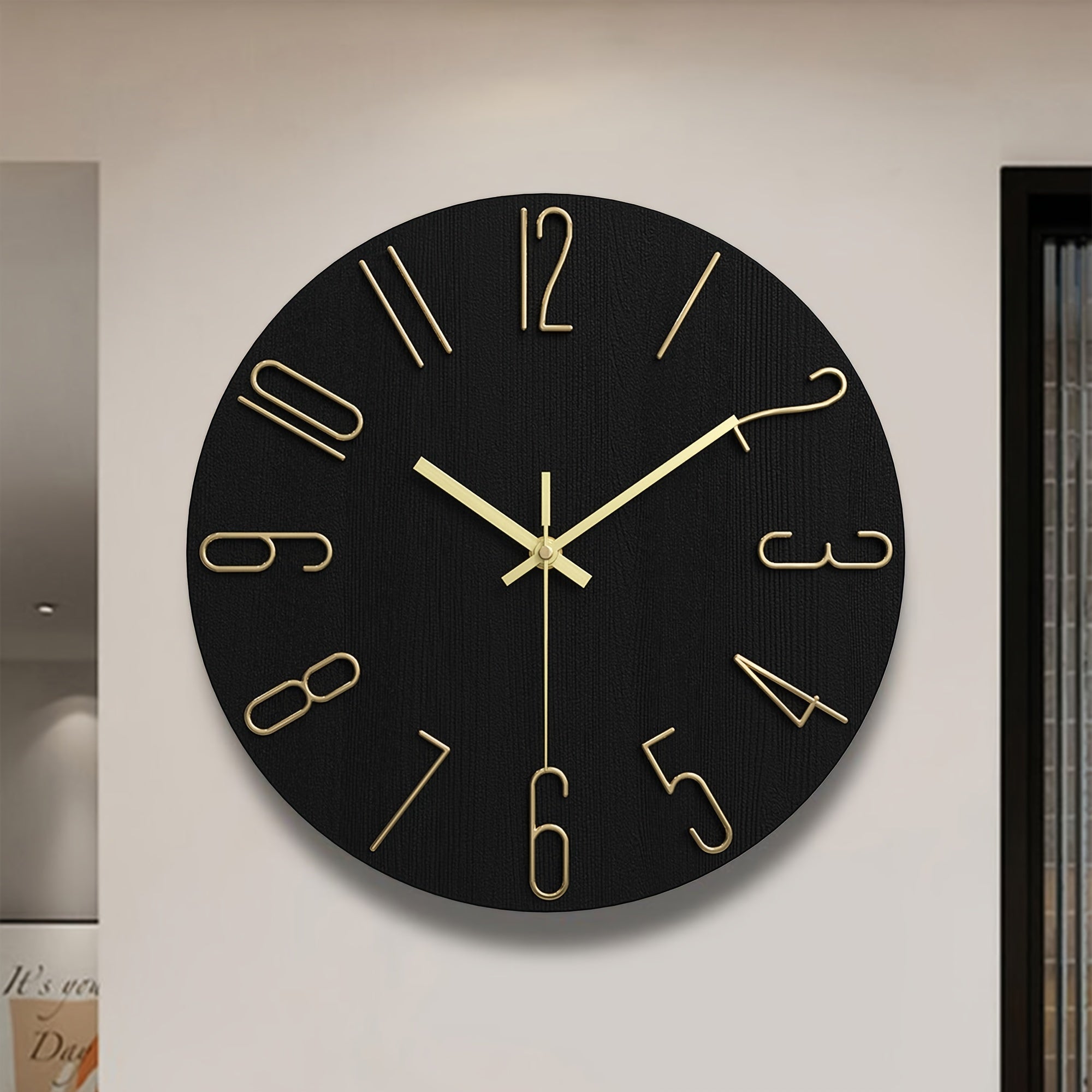 AuraTime - Elegant Round Wall Clock with Stylish Rimless Design