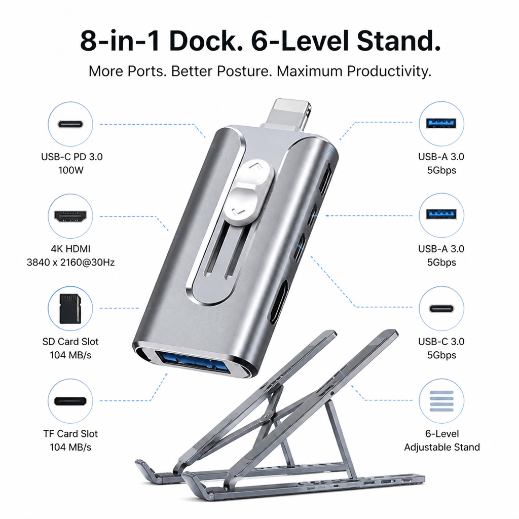 VersaFusion™ — Master Your Desk with Seamless Power and All-Day Comfort