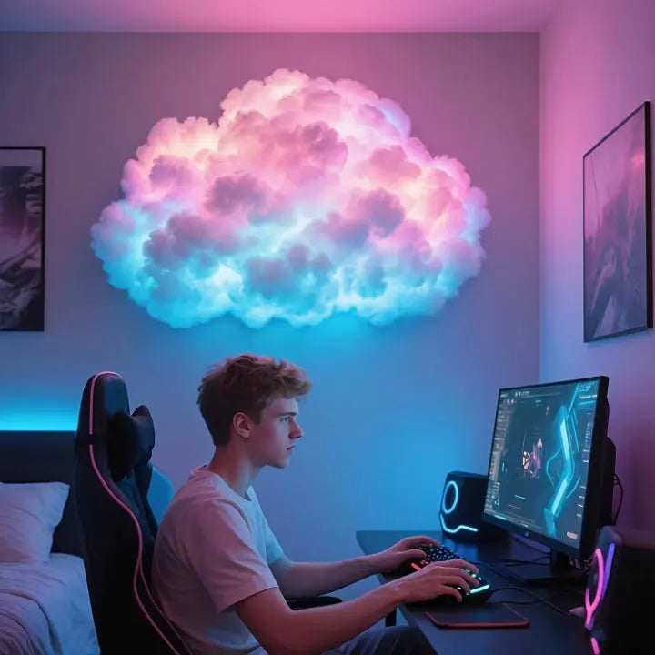 Cloud-Shaped LED Wall Light