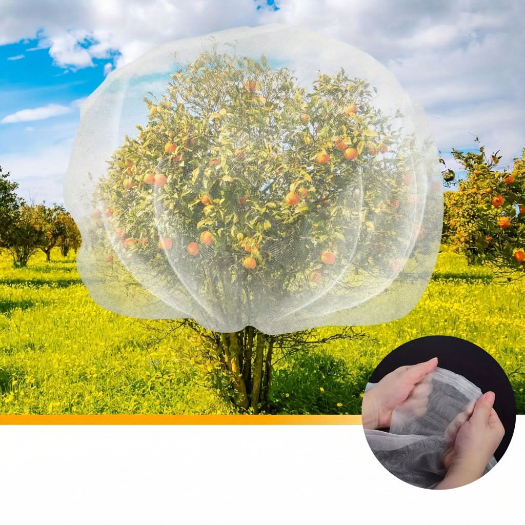 Garden Netting with Secure Drawstring – Protective Plant Cover