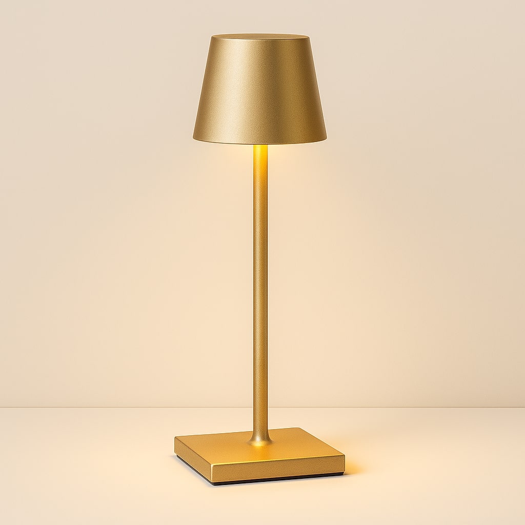 Wireless LED Desk Lamp with Touch Dimmer – Cordless, Clean Ambiance