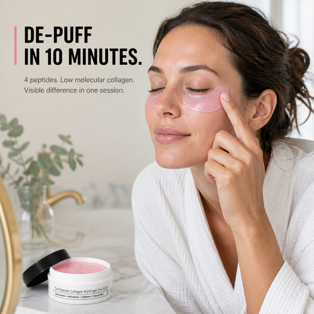 Luminevea™ — Reduce Puffiness in 10 Minutes with 4-Peptide Hydrogel Eye Patches