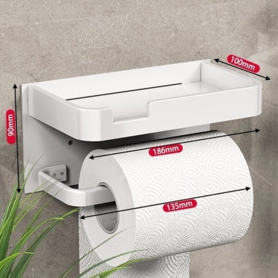 Toilet Paper Rack | Wall-Mounted | Metal Dispenser | BathLine