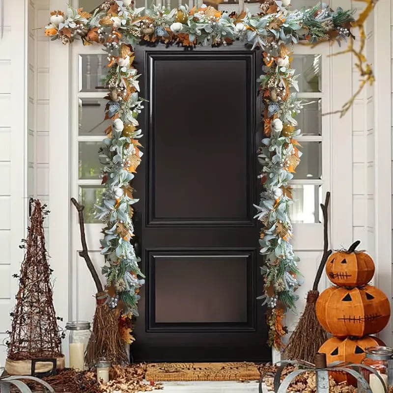 AmberMist™ Harvest Wreath — Ignite Cozy Fall Magic That Lasts All Season