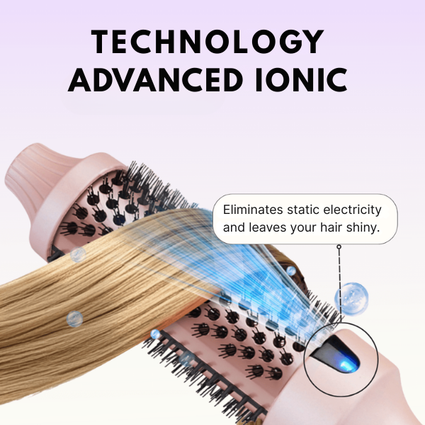 Glissora™ Ionic Ceramic Heated Brush — Transform Tangled Hair into Silky, Show-Stopping Shine Instantly