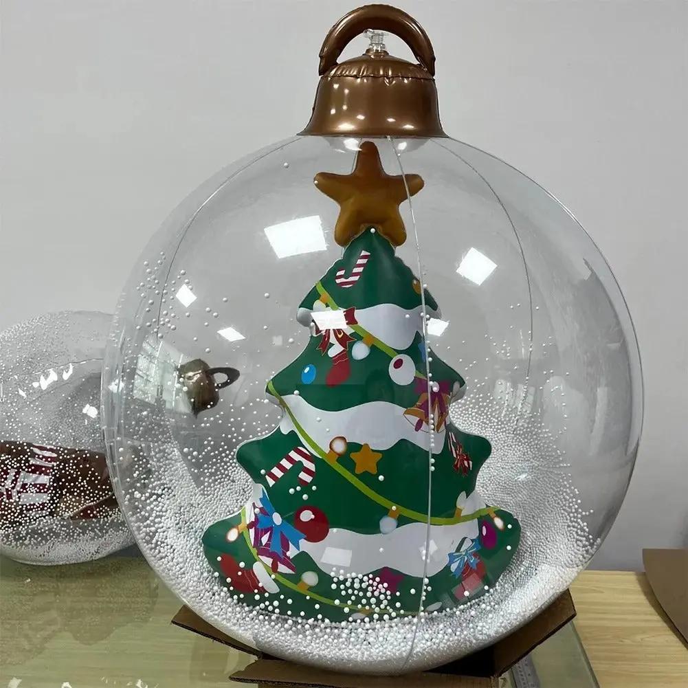 Inflatable Holiday Ball with Light — Controlled Remotely via Remote Control