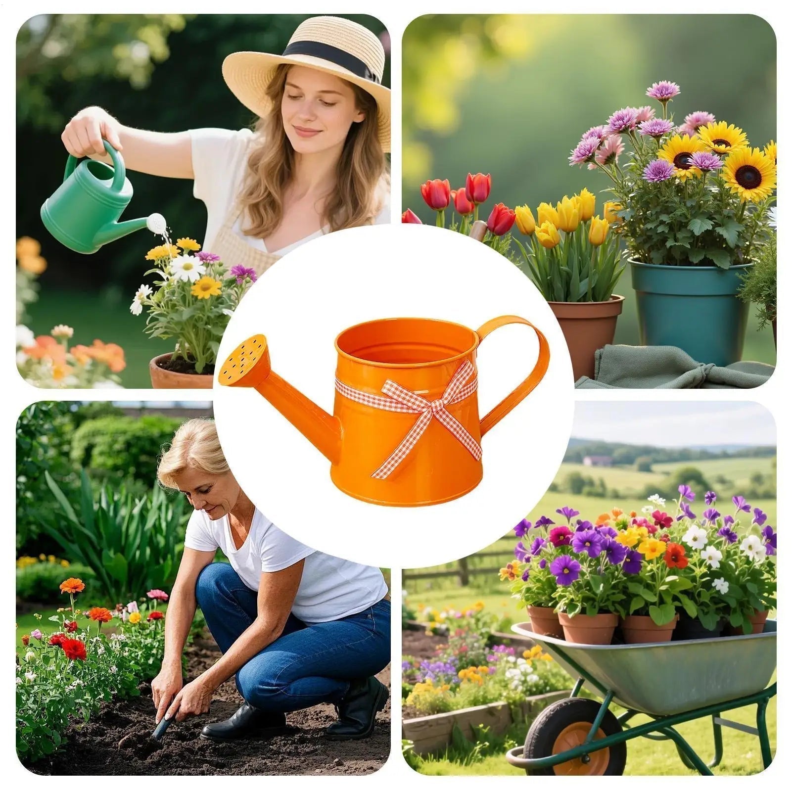 Ornamental Metal Watering Can | Chic Focal Point | Gentle Shower Head | Floravia