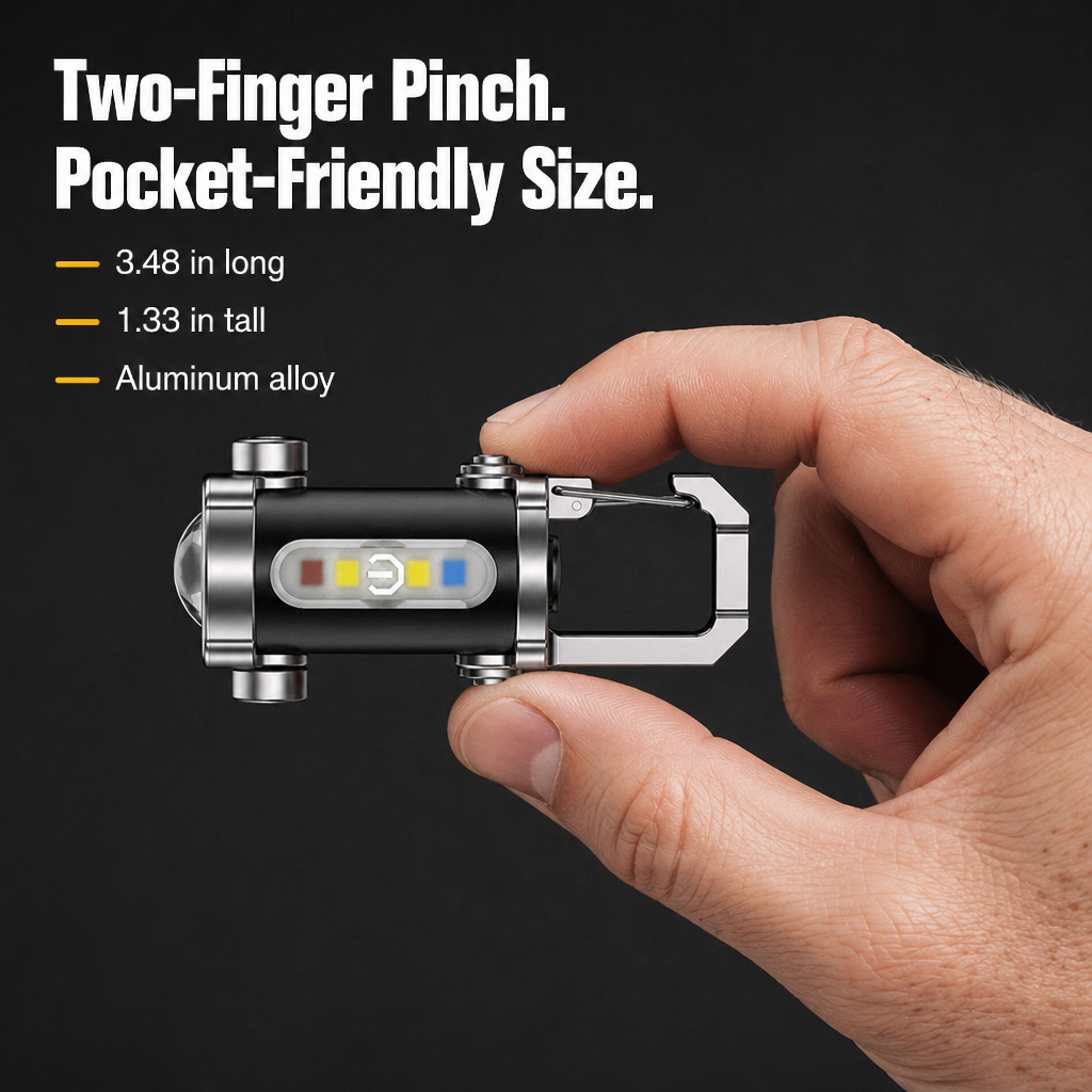 LumaVibe™ Keychain Flashlight — Keep 1,200 Lumens and Extra Phone Power Right on Your Keys