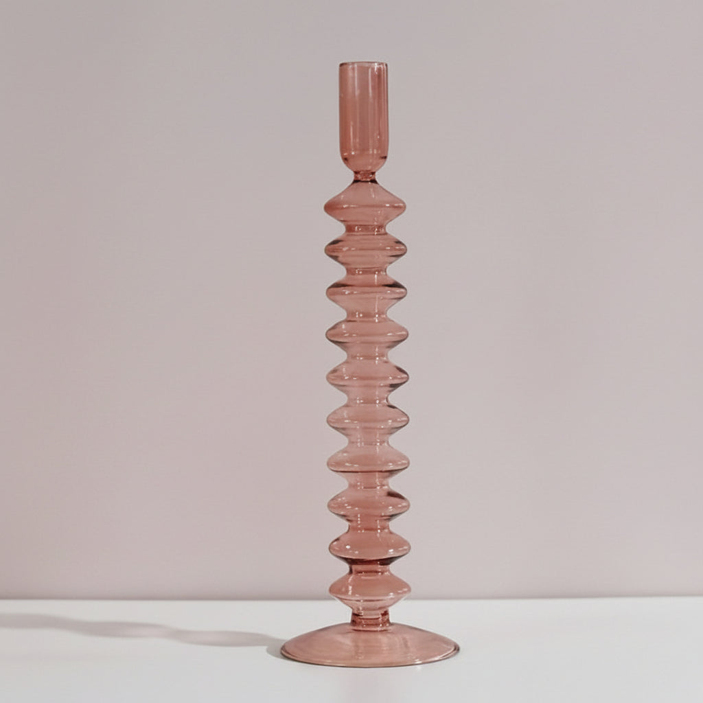 Elegant Glass Candle Holder and Vase for Modern Decor