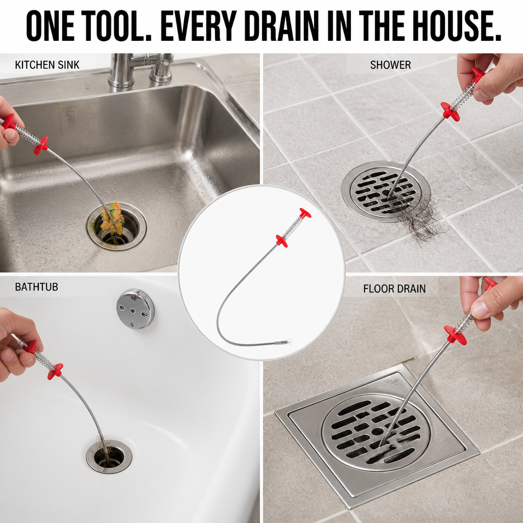 ClingClaw™ — Extract The Hairball Drano And Plumbers Can't Access