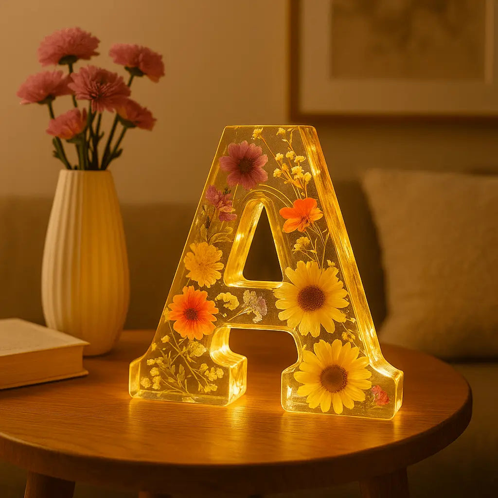 FloraLetter™ — Personalize Your Space with Handcrafted Floral Resin Art