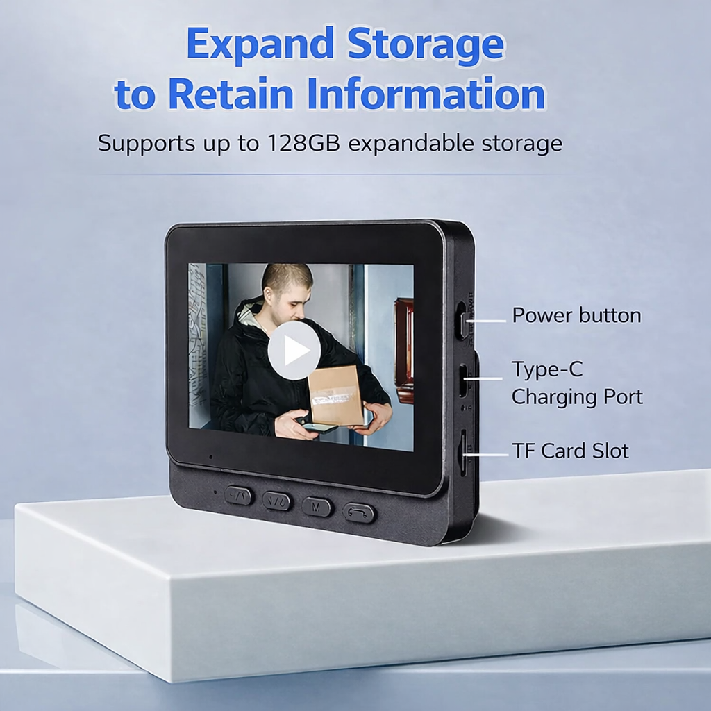 Doorbell Camera | Live Feed and Two-Way Audio | Night Vision Equipped | RingCam