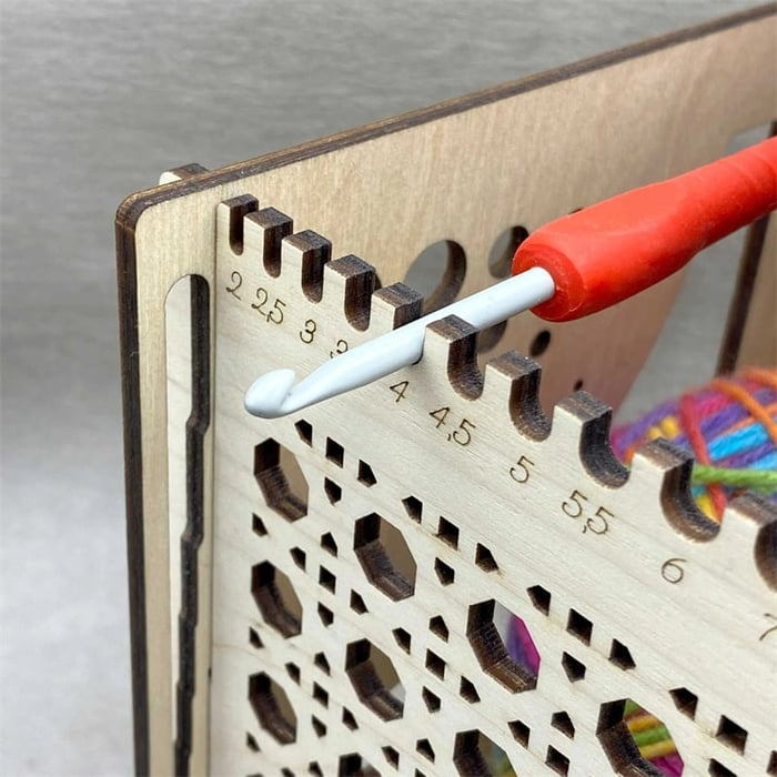Tangle-Free Crafting Bliss | Storage for Needles Scissors Tools | Smooth Thread Flow Without Snags | KnitNest