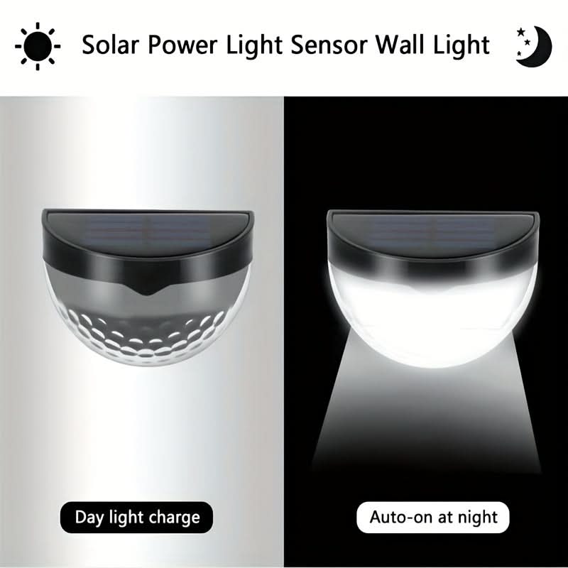 Set of Solar-Powered LaceGlow Wall Lights for Fences